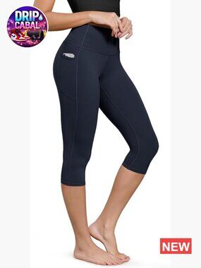 Buttery Soft High Waist Yoga Capris with Pockets, 19" Inseam